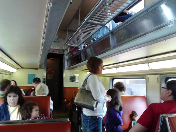 inside train car