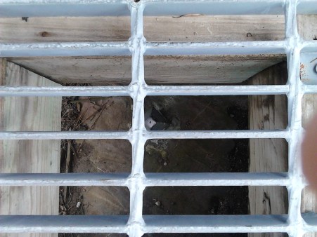 kettle falls border stake from above