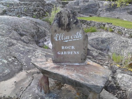 rock garden sign