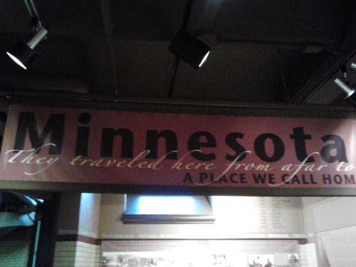 train minnesota sign