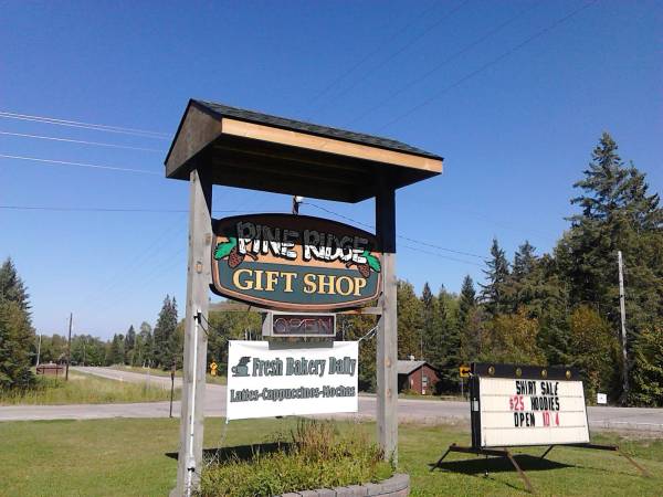 a pine ridge sign