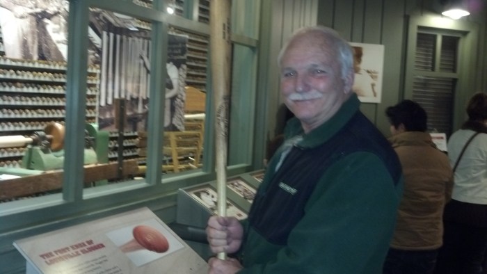 roy holding babe ruth bat
