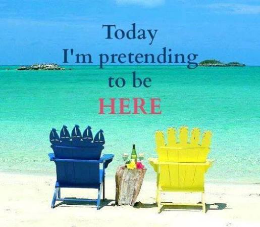 im pretending to be here beach