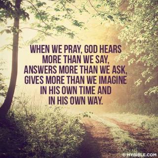 when we pray