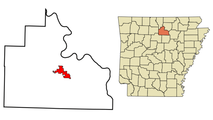 mountain view on the map