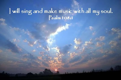Music Sunset Photo With Scripture