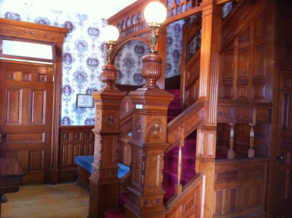 castle entryway staircase